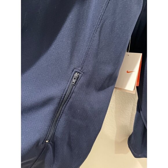 NIKE SHIRT ATHLETIC MEN ADULT XL BLUE ACTIVEWEAR DRY FIT  1/4 ZIP UP TRACK - Picture 4 of 10